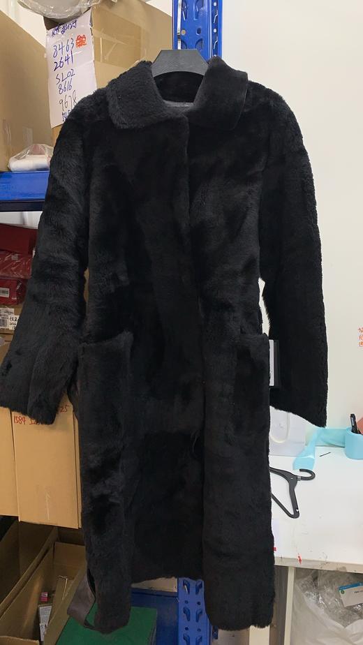 WM871202161110  WAXY  2020冬季上新长款收腰皮衣 尺码：160/84A 商品图0