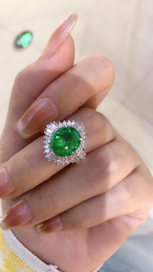 4.15ct刻面祖母绿戒指 商品图3