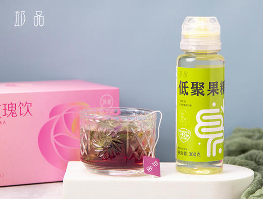 新品【邱品 低聚果糖】膳食纤维益生元姜汁伴侣甘蔗提取清香300克/瓶   一天5-10克 商品图0