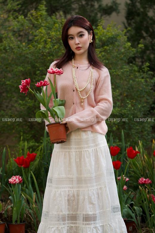 【门店同款】ENJOY春季蕾丝花边拼接蛋糕裙 161851922 商品图2