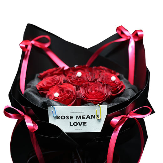 520花束【心动时刻】红玫瑰8朵 新鲜鲜花 花束（可备注送货时间） 商品图0
