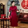 LHS-CB138新款高端喜婆婆婚宴旗袍 年轻新娘中式婚宴礼服 春夏季裙子 商品缩略图1