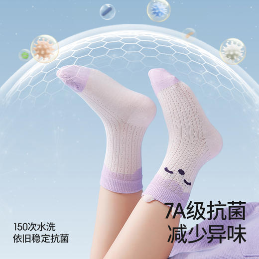 *【贝肽斯】婴儿袜子春夏薄款棉袜新生儿男女宝宝袜透气网眼中筒袜夏季 商品图3