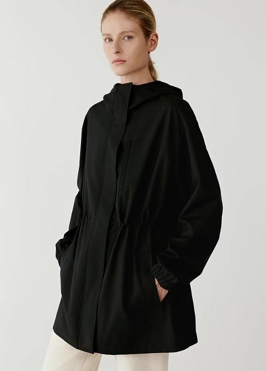 【高品质私服】【IC 丝羊毛精纺平纹布黑色短风衣】随性简约得廓形拓展户外G1183-CC【无标出货 介意慎拍】 商品图2