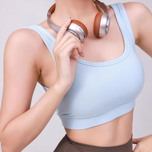 跃牌【周游世界系列】2025春夏新品天丝莫代尔运动内衣 宽肩带固定杯运动背心BR1611 商品图3