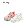 westory真皮厚底增高网面老爹鞋女款夏季新款高级感圆头老爹鞋56241 商品缩略图2