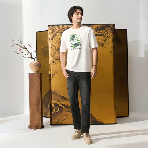 【中华立领】柒牌男装短袖T恤男夏季新品时尚潮流中青年圆领上衣128T72700 商品图4