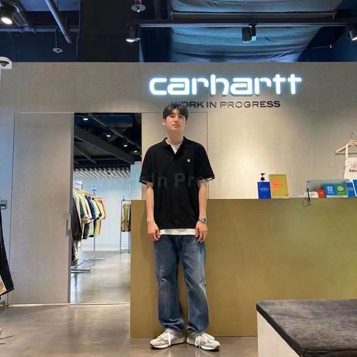 卡哈特 25SS金标刺绣珠地网眼棉短袖Polo衫 Z-15077 商品图4