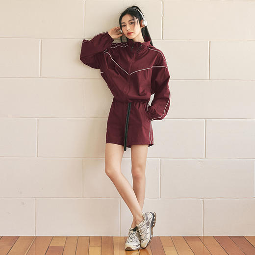 Leorrey/乐拉休闲复古简约宽松高腰工装裤跑步运动裤短裤DK6189 商品图2