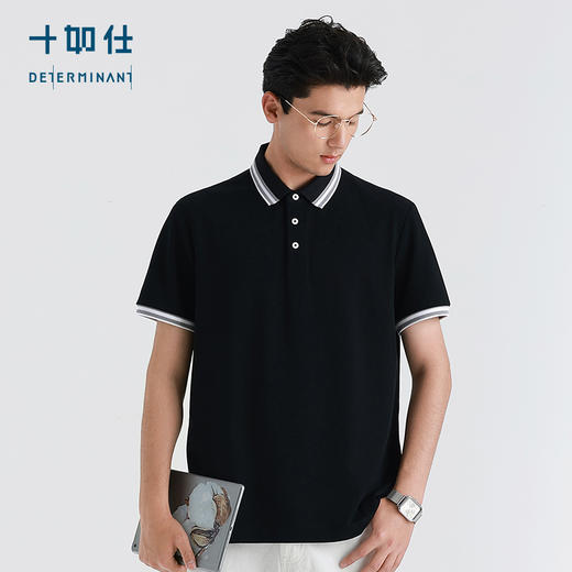 十如仕汗无痕polo衫男士运动户外休闲夏季舒适短袖polo衫-P01-16 商品图4