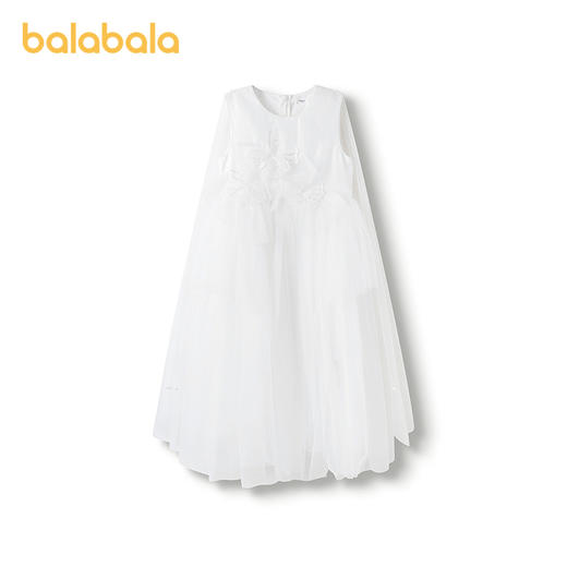 巴拉巴拉女童裙子儿童连衣裙2025款夏装中大童网纱裙 商品图0