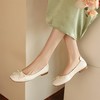 手工女鞋一脚蹬浅口豆豆鞋女2025新款蝴蝶结奶奶鞋软底1.8CM 商品缩略图1