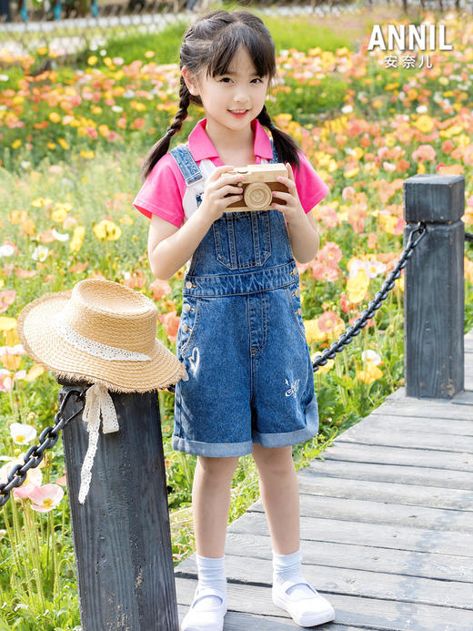 女童背带裤夏季新款安奈儿童装实体店同款AG516595 商品图3