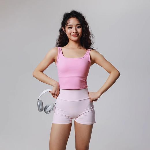 跃牌【周游世界系列】2025春夏新品宽肩带固定杯运动内衣高弹云柔莱卡长款美背BR1592 商品图1