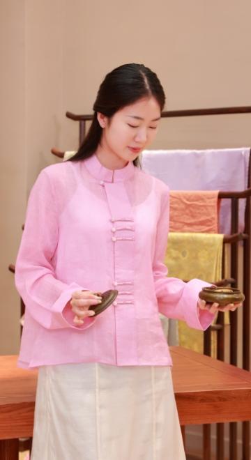 【抖音专属】新中式上衣（25710014-縓缘-结缘款） 商品图1