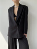 ranyepersonal｜blazer 粗斜纹廓形西装外套  [ 黑TOUCH24BL01-1] 商品缩略图0