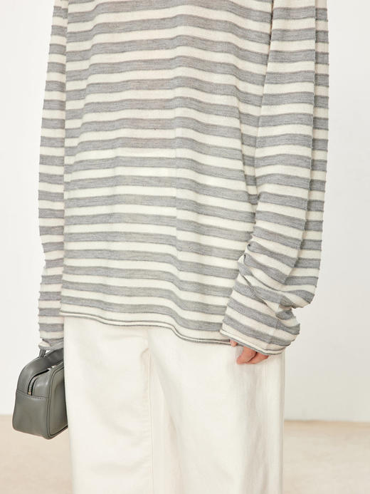 【高品质私服】【CC 立体条纹提花打底衫】独家定制，6A级重磅真丝纱G0628-CC【无标出货 介意慎拍】 商品图9