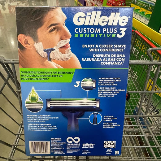 🇺🇸 美国直邮299元/30支装🉐👨Gillette吉列三层刀头可抛型男士手动剃须刀 30支装！ 商品图2