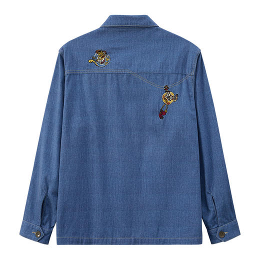 ONIARAI/鬼洗25春夏棒系列双面小达摩牛仔衬衫式外套男式 N340213 商品图4
