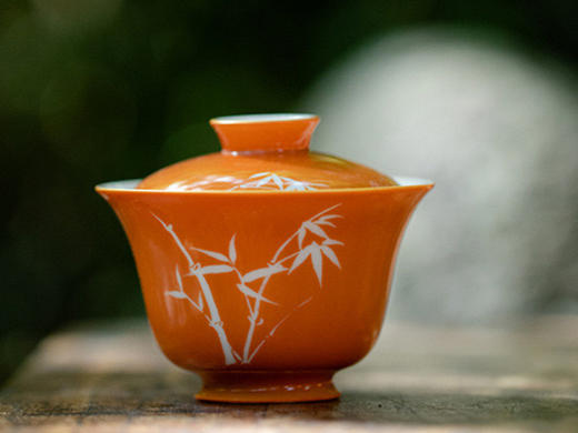 留白竹影矾红 系列 留白设计 雅致韵味 瓷器 商品图0