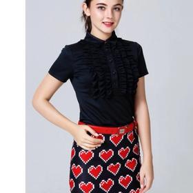 百乐图 花边领型女士短袖 22218061