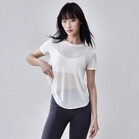 跃牌【周游世界系列】2025春夏新品瑜伽服女天丝莱赛尔吸湿速干运动上衣TP0831