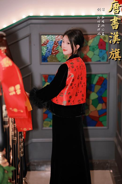 【花间一壶】织锦缎新中式马甲金丝葫芦福禄提花复古马甲坎肩新中式国风早春新品 商品图2