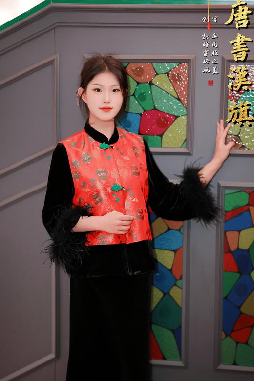 【花间一壶】织锦缎新中式马甲金丝葫芦福禄提花复古马甲坎肩新中式国风早春新品 商品图1