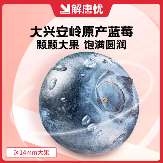 解唐忧 控糖蓝蔓果干100g（5包蓝莓+5包蔓越莓）原色原香原果 商品图4