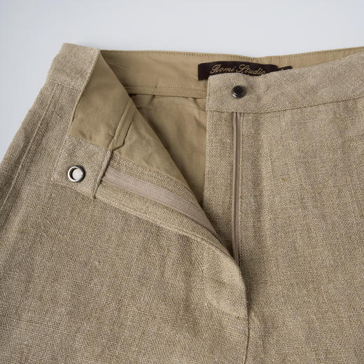 ROMI STUDIO“放松时刻”100%雨露亚麻肌理感洗水透气短裤24SSK469 商品图2