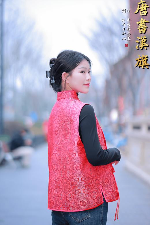 【八方来财】非遗宋锦·八达晕|新中式马甲桑蚕丝宋锦提花国风立领盘扣外套夹棉马甲早春新品 商品图1