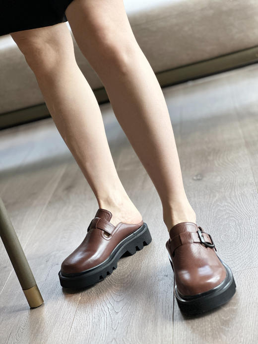 westory春秋厚底超轻百搭时尚单鞋乐福鞋W23CM73231 商品图7