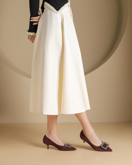 westory新款小尖头细高跟舒适优雅正装单鞋S24CE75351 商品图7