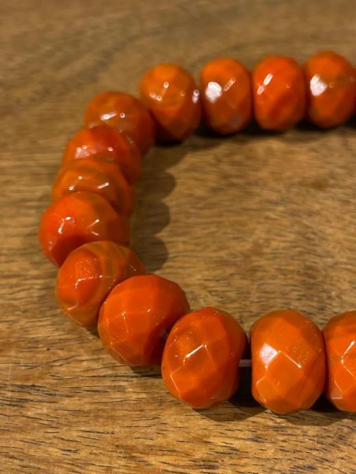 南红瑪瑙菱格面扁圆珠手链，顺丰包邮 商品图10