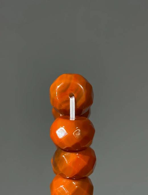 南红瑪瑙菱格面扁圆珠手链，顺丰包邮 商品图11