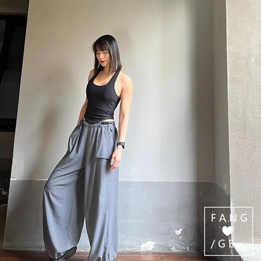 跃牌【周游世界系列】2025春夏新款宽松休闲裤可调节腰头运动裤透气柔软束脚裤PT2401 商品图1