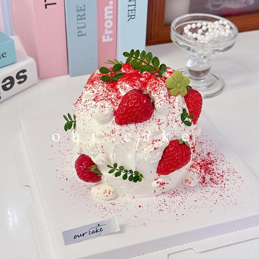 草莓装饰蛋糕款-低糖处理无添加 商品图1