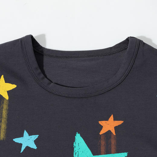 ZB2ES002夏季新款25年男童短袖T恤卡通满印宽松上衣凉感透气T恤冰感上衣 商品图1