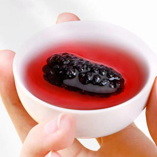 【新疆原产地】桑葚干新疆桑甚桑椹茶黑桑葚新鲜泡茶 免洗即食 香甜可口150g/罐 商品图5