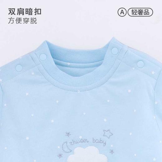 [棉衣套装]卓儿新生儿肩开棉服机洗不变形春季夹棉家居服薄棉萌娃穿搭 商品图2