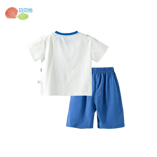 贝贝怡2025夏季新款男童凉感短袖休闲套装冰感T恤宽松透气短裤运动套装ZB2ET014 商品图6