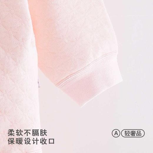 [保暖和袍套装]卓儿新生儿宝宝夹丝家居服长袖睡衣婴儿衣服推荐0到6个月 商品图3