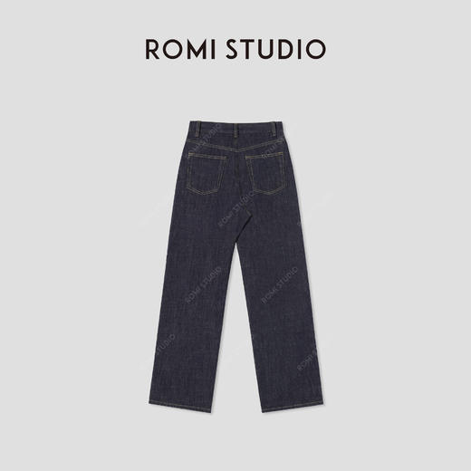 ROMI STUDIO“日本牛仔”100%斜纹棉肌理感直筒牛仔裤 RW24AX80918 商品图1