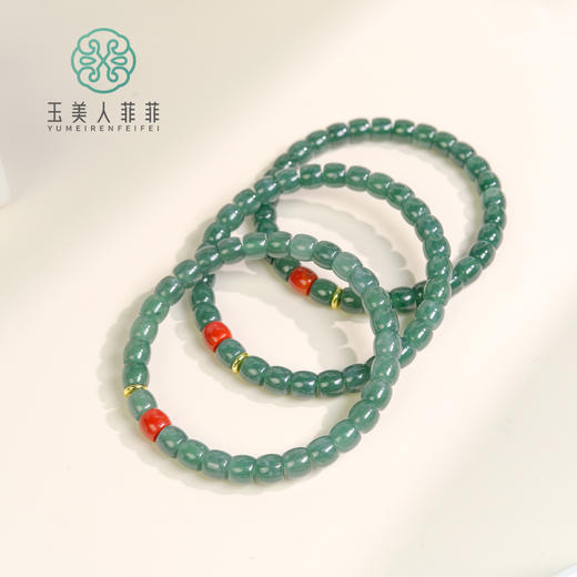 玉美人菲菲/翡翠直切珠手串约 7*6mm/多样性发一 商品图0
