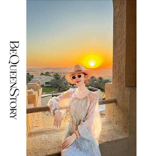 余潇潇【迷雾沙丘】桑蚕丝宽松衬衫&百搭半身裙&连衣裙2025春季新款 商品图3