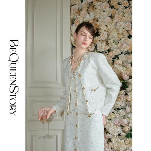 余潇潇【香榭玲珑】2025年早春装新款气质高级小香风外套&马甲&半裙 商品图4