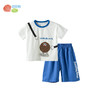 贝贝怡2025夏季新款男童凉感短袖休闲套装冰感T恤宽松透气短裤运动套装ZB2ET014 商品缩略图5