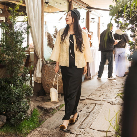 【林栖设计小店】优雅连衣裙复古法式气质修身显瘦2025春夏新品无袖长裙女1952116 商品图2