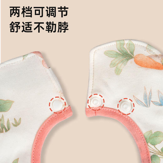 [口水巾2条装]卓儿口水巾婴儿围嘴纯棉柔软新生儿宝宝防水防吐奶口水围兜 商品图2
