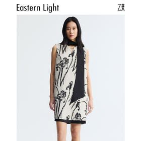 Eastern Light/乙来【精选天然棉纤维】鸢尾提花连衣裙春款直筒裙